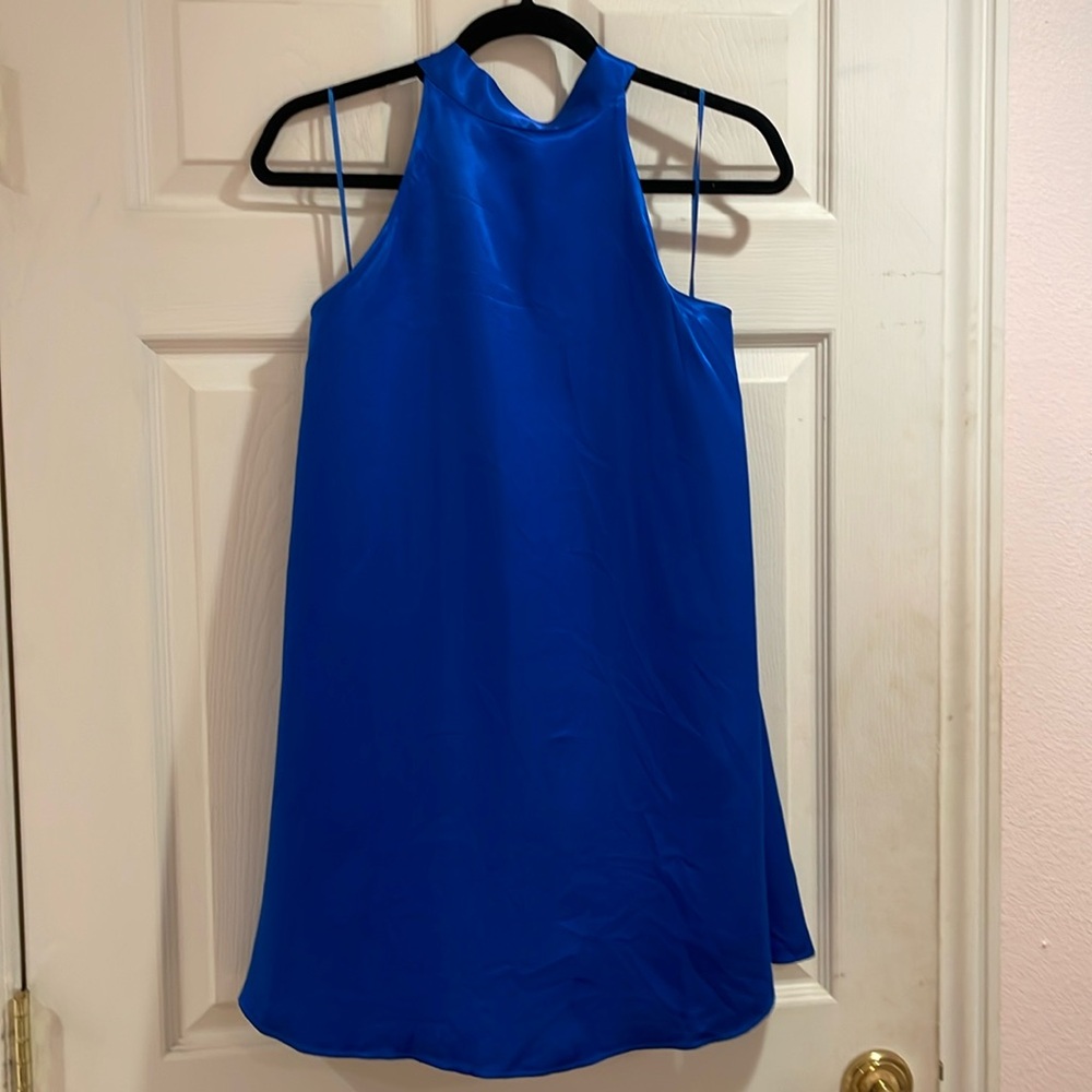 Zara blue halter dress